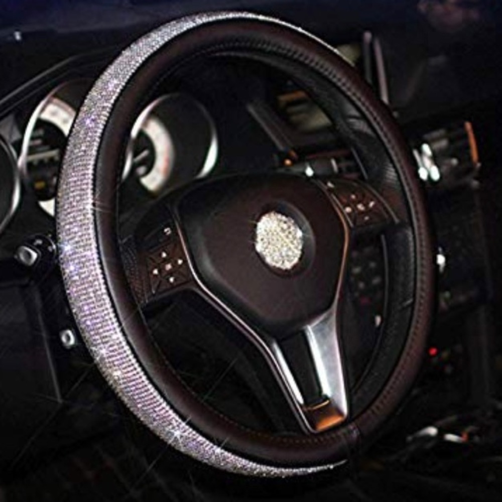 sparkling steering wheel cover